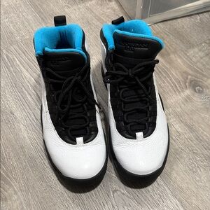 Jordan Kids High-Top Sneakers in Black, White & Blue